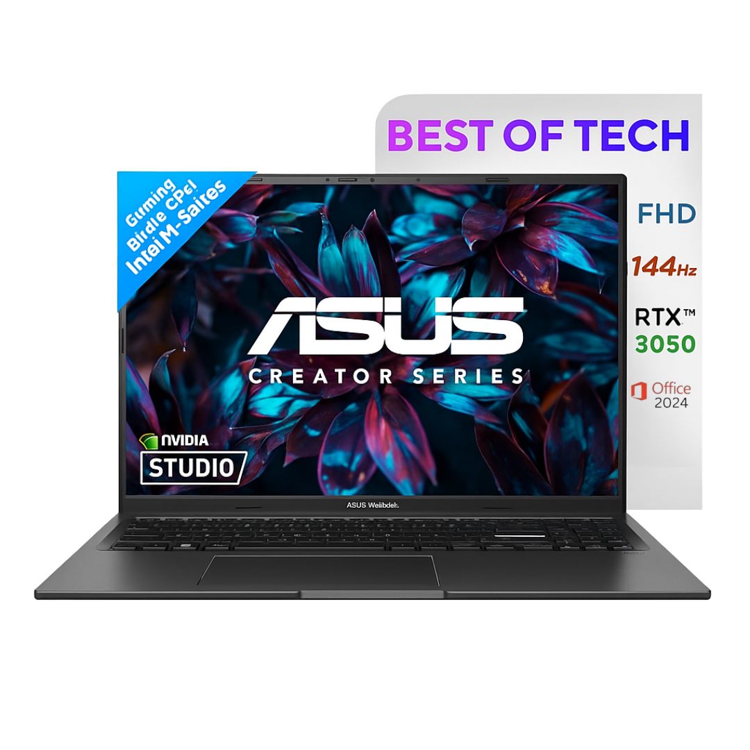 ASUS Vivobook 16X Laptop, 13th Gen Intel Core i5-13420H, NVIDIA RTX 3050 4GB, 16GB RAM, 512GB SSD, 16.0" FHD+ 144Hz Display, Windows 11 Home, Indie Black, 1.67 kg.