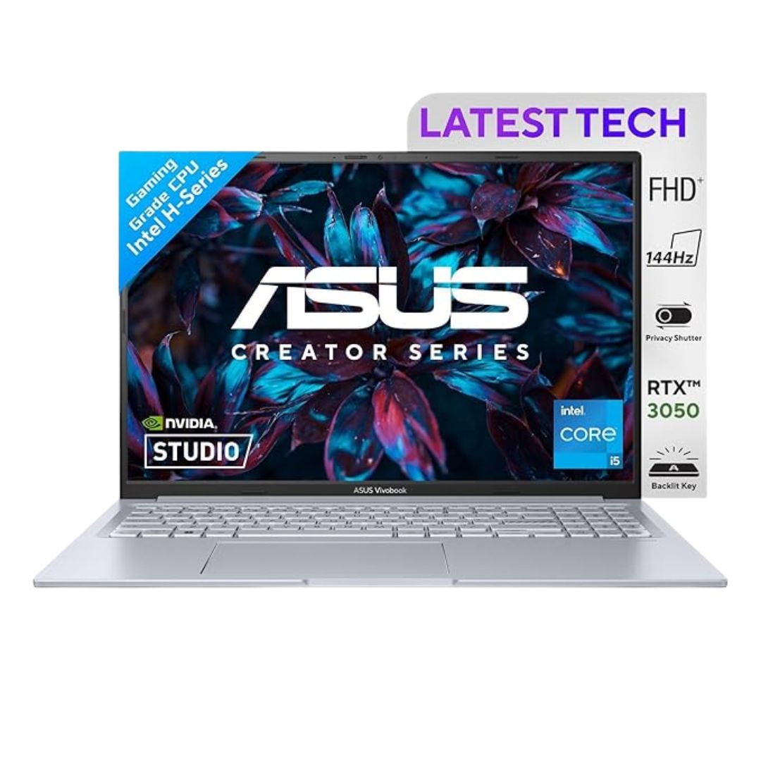 ASUS Vivobook 16X, Intel Core i5-13420H, 16GB RAM, 512GB SSD, NVIDIA RTX 3050 - 4 GB, 16" FHD+ Display, Windows 11, Cool Silver, 1.80 kg.