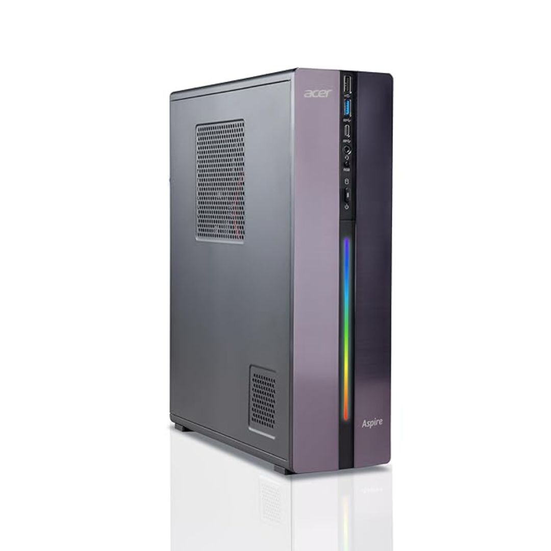 Acer Aspire XC-1760 Desktop | AMD Ryzen 3 5300G | 8GB RAM | 512GB SSD | Radeon Graphics | 21.5″ Display | Windows 11 Home + MS Office | Black