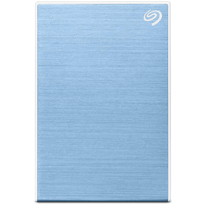 Seagate One Touch 2TB External HDD with Password Protection – Light Blue, for Windows and Mac, with 3 yr Data Recovery Services, and 6 Months Mylio Create Plan and Dropbox Backup Plan (STKY2000402)