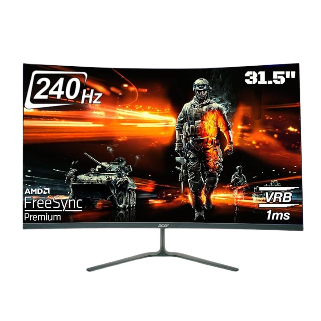 Acer ED320Q X2 31.5″ Full HD Curved Gaming Monitor | 240Hz | 1ms VRB | AMD FreeSync Premium | HDR | HDMI & DP | Built-in Speakers | Eye Care