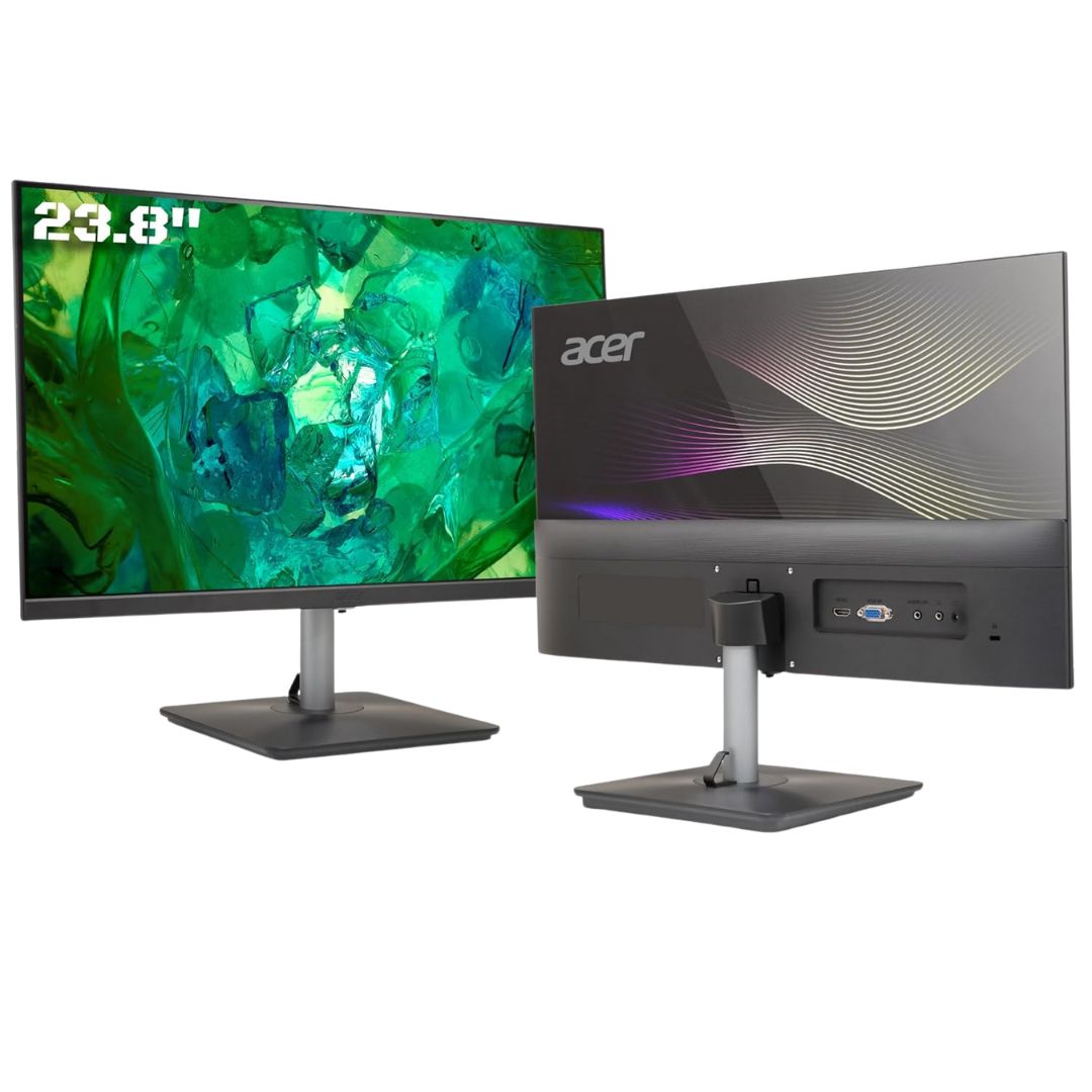 Acer RS242Y G0 23.8″ Full HD IPS Ultra Slim Monitor | 120Hz | 1ms VRB | Adaptive Sync | Zero Frame | Stereo Speakers | Eye Care
