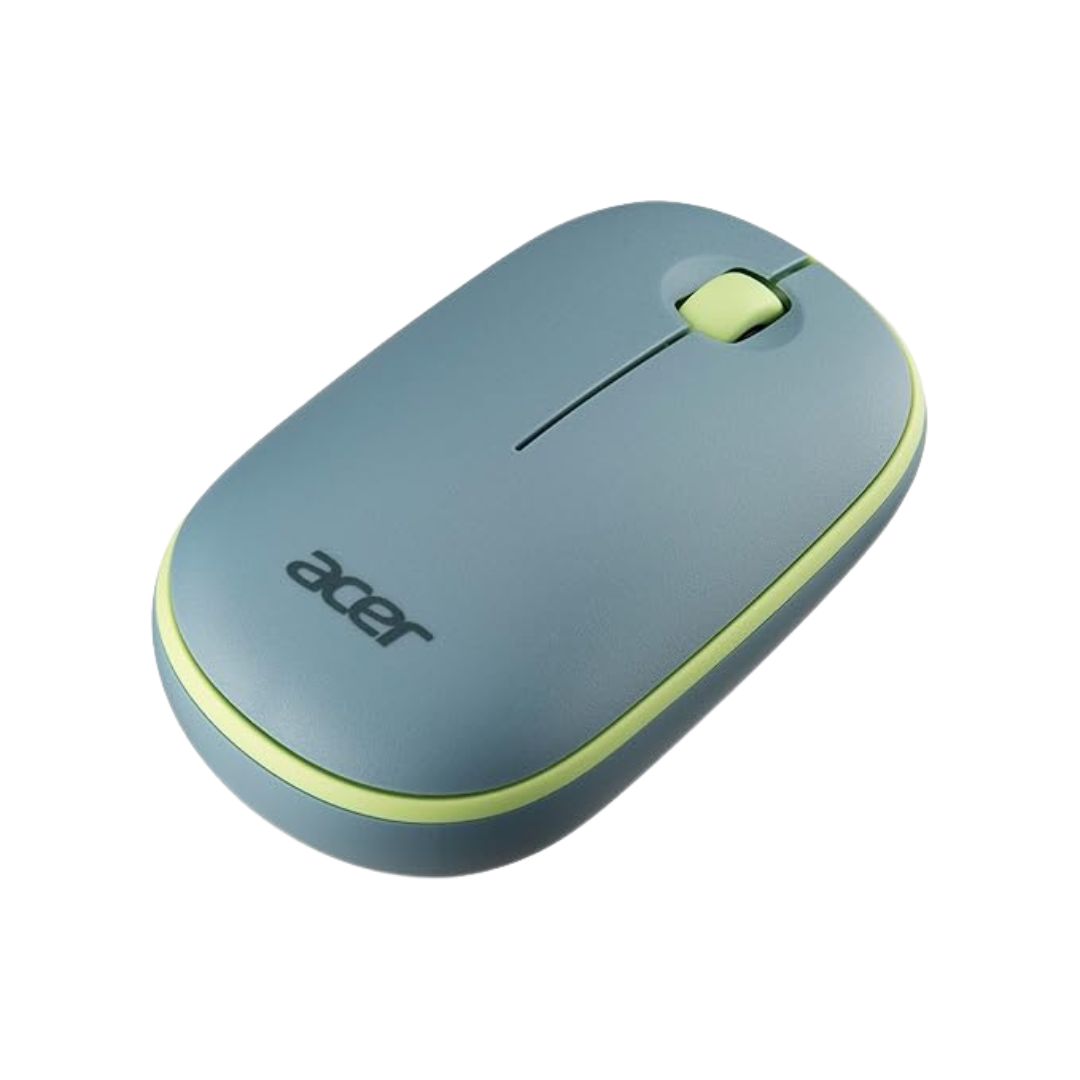 Acer Bubble Wireless Mouse AMR100 | 2.4GHz | Silent Click | 1600 DPI | Ergonomic | Compact Design | Blue/Green/Peach/White/grey ZC.A01SI.2N0, ZC.A01SI.2N1 & ZC.A01SI.2MZ