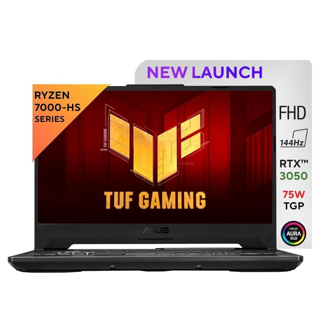 ASUS TUF Gaming A15 (FA506NCR-HN075WS) – Ryzen 7 7435HS, RTX 3050-4GB, 16GB DDR5 RAM, 512GB SSD, 144Hz FHD Display