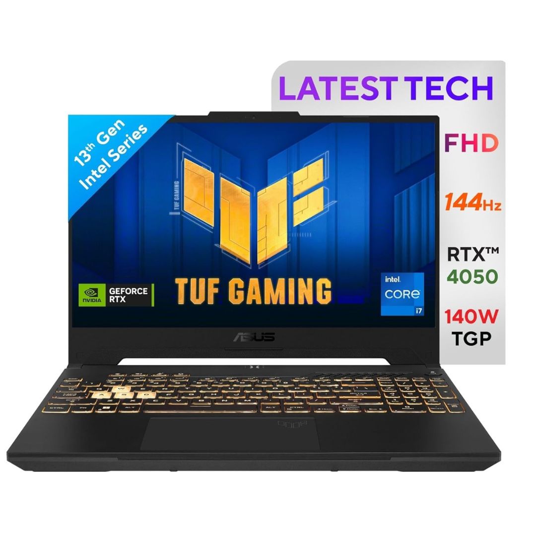 ASUS TUF Gaming F15 | Intel Core i7-13620H | NVIDIA GeForce RTX 4050 6GB (140W TGP) | 16GB RAM | 512GB SSD | 15.6" FHD 144Hz Display | Windows 11 | Office 2021 | McAfee 1 Year | 90Wh Battery | Mecha Gray | 2.20 Kg | FX507VU-LP210WS Gaming Laptop