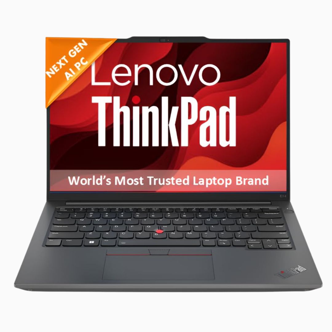 Lenovo ThinkPad E14 | Intel Core Ultra 5 125U | 14” WUXGA IPS 300 Nits | 16GB DDR5 RAM | 512GB SSD | DOS | Backlit Keyboard | Fingerprint | 3-Year Premier Support | Black | 1.42 Kg | 21M70062IG