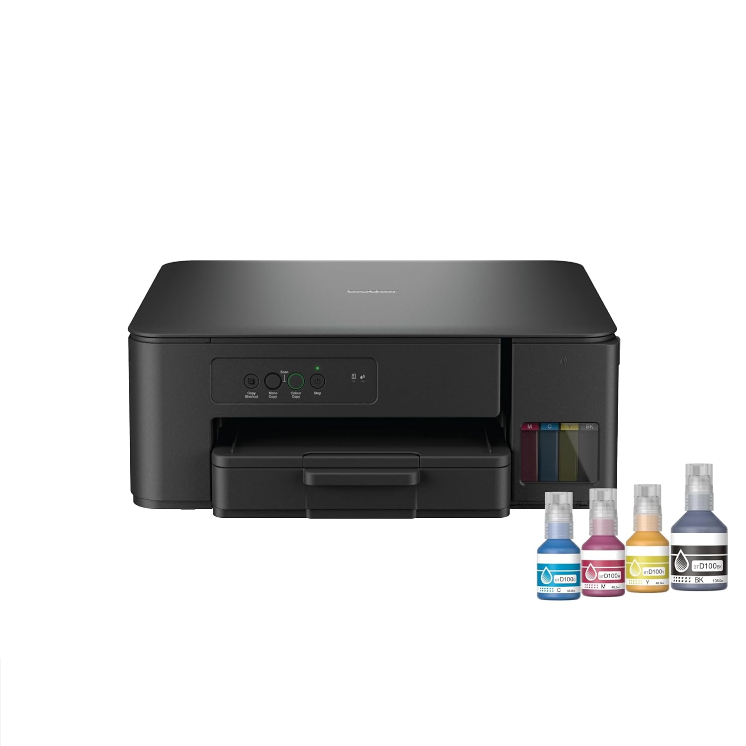 Printer DCP-T230 Multifunction | (Print Scan Copy) | Multi-Function Color Ink Tank Printer | (4 Ink Bottles Included)