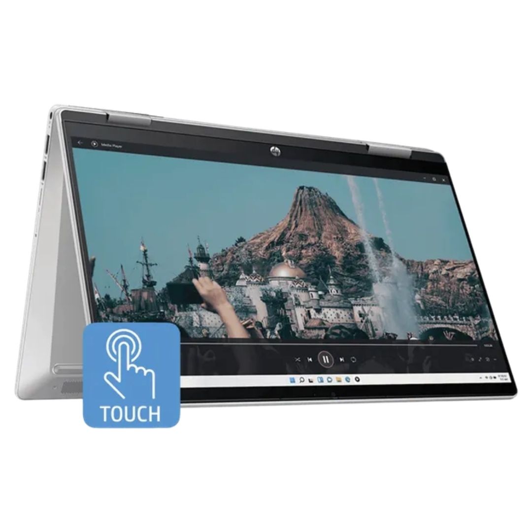 HP Pavilion 14-ek2033TU 2-in-1 Laptop (Intel Core 3 100U, 8GB RAM, 512GB SSD, 14" FHD Touch IPS, Windows 11, Backlit Keyboard, Natural Silver)