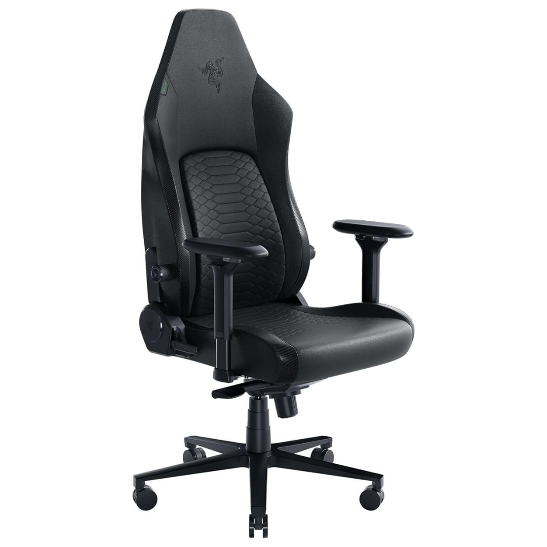 Razer Iskur V2 Ergonomic Gaming Chair (Adaptive Lumbar Support, 152° Recline, 4D Armrests, High-Density Foam, Synthetic Leather) – Black (RZ38-04900200-R3U1)