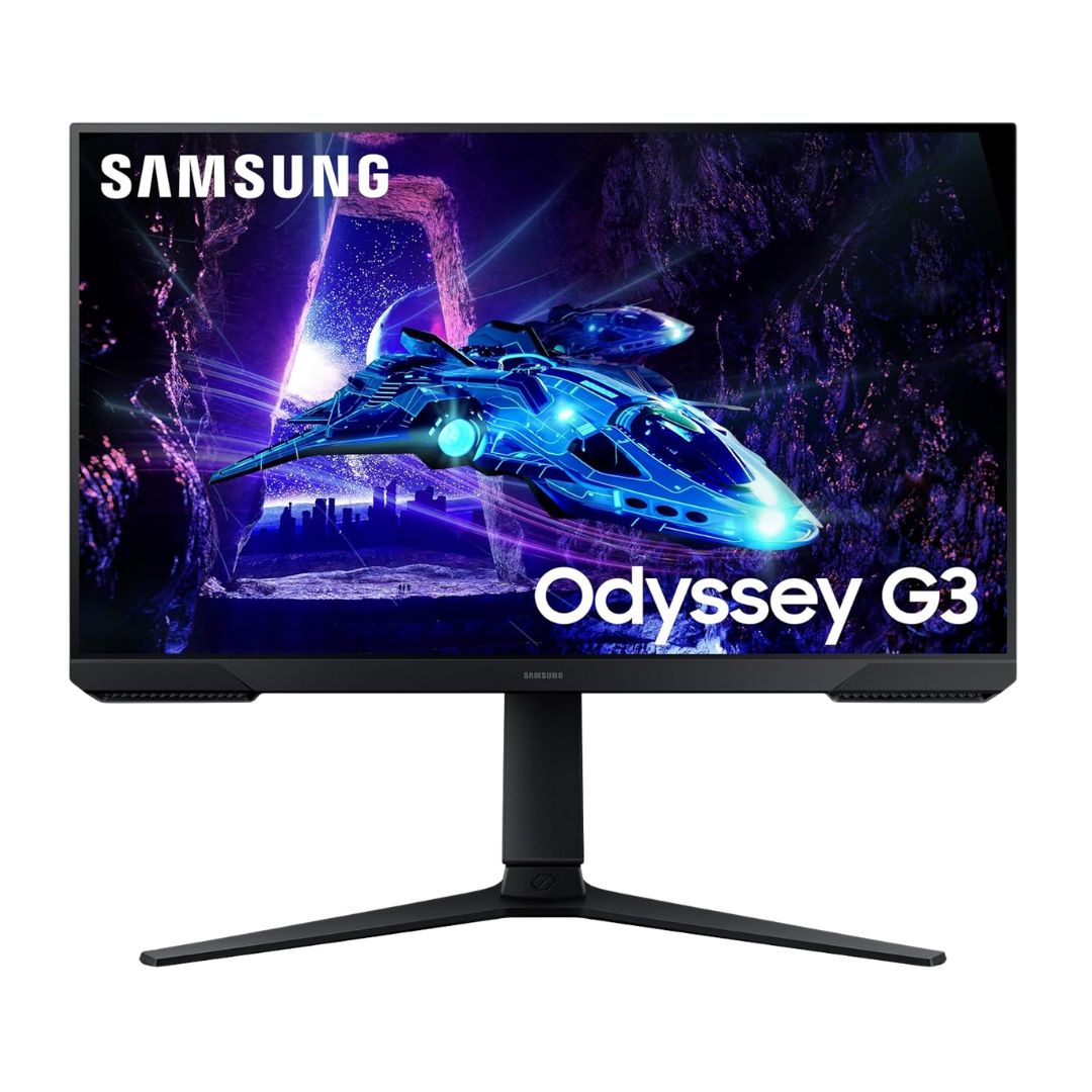 Samsung 24-inch 180Hz Gaming Monitor, FHD VA Panel, 1ms, FreeSync, Height Adjustable Stand, LS24DG300EWXXL